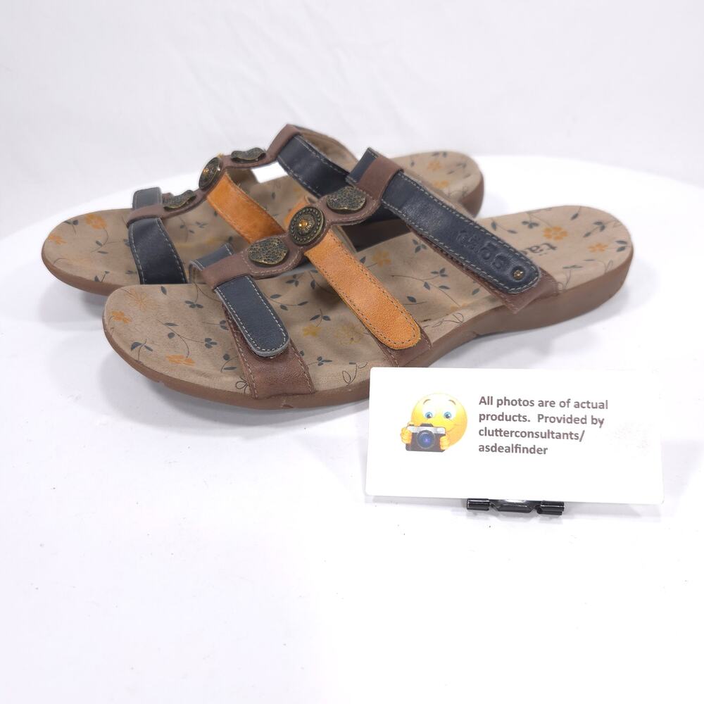 Taos Prize 2 Leather Outdoor Sandals Womens Size 8 PZ2-13007C Brown